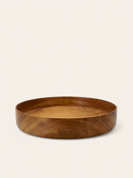 Large Iroko serving bowl